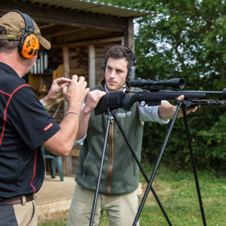 Rifle Range Training on Sticks